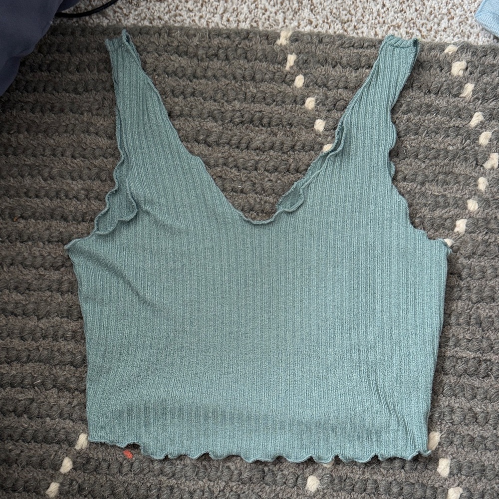 SHEIN ruffled cropped tank size small